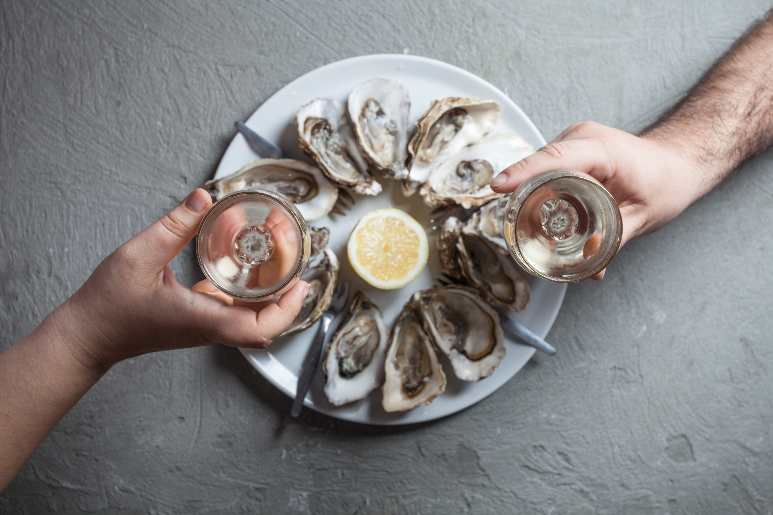 Oysters and nutshells