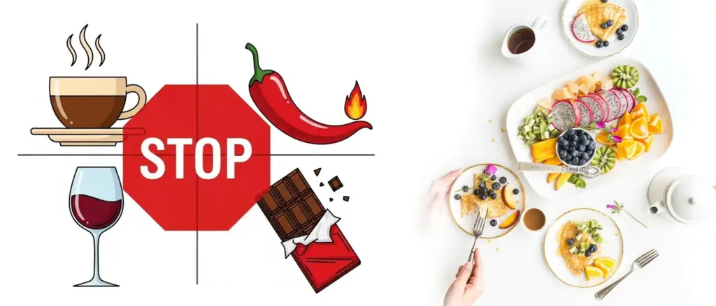 Common bladder irritants including coffee and spicy foods that affect Urinary Incontinence