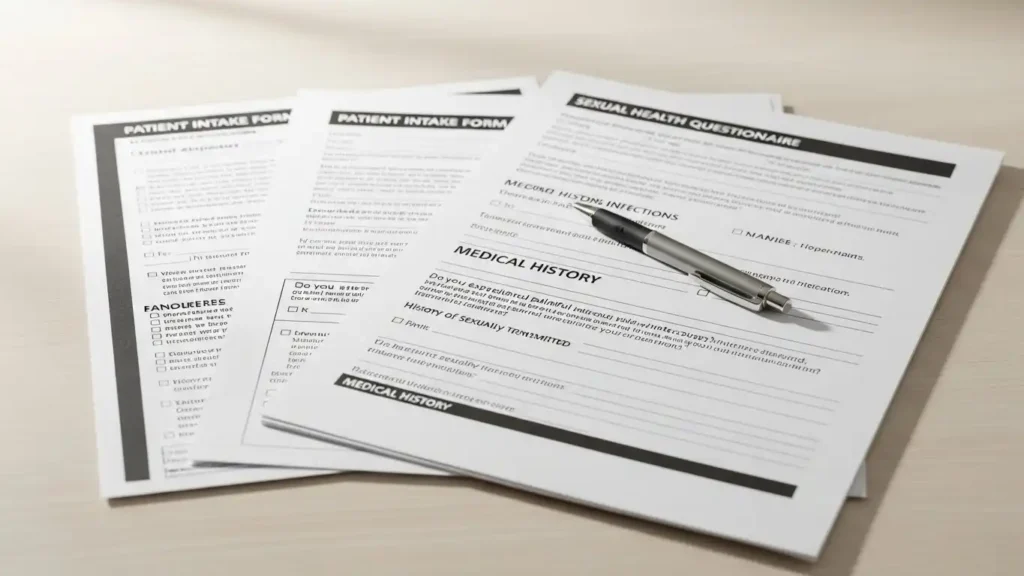Women’s sexual health evaluation intake questionnaires and medical history